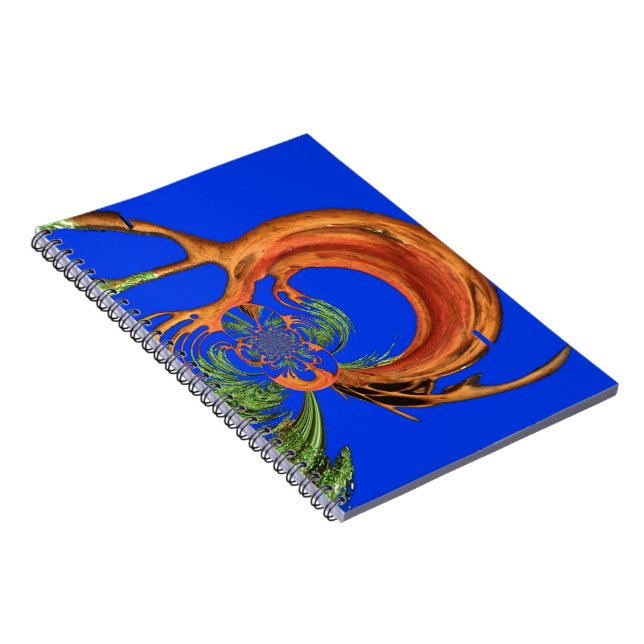 Caderno Espiral No céu azul: Coleção de Árvores Acácia (Lado Direito)