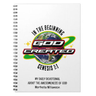 Caderno Espiral NO INÍCIO DEUS, Dia da Terra Cristã