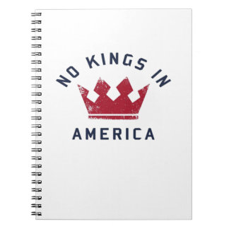 Caderno Espiral No Kings In America Anti Fascism USA Classic