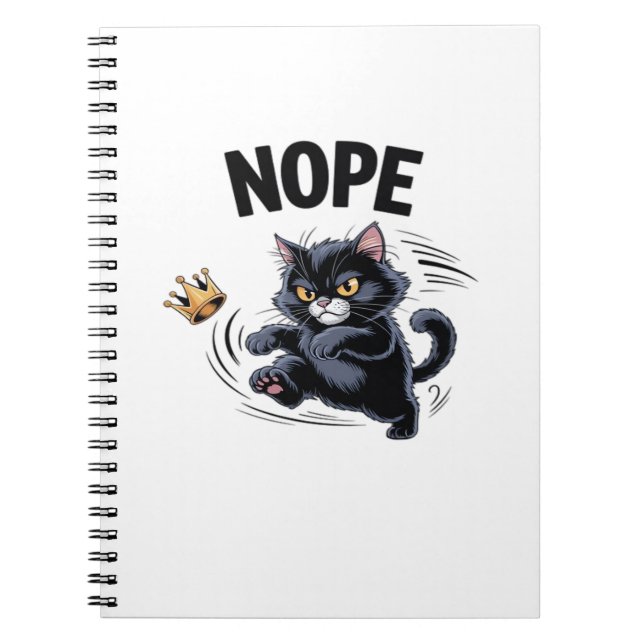 Caderno Espiral No Kings In America Funny Kicking Crown Classic Vi (Frente)