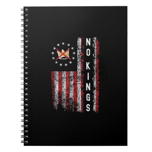 Caderno Espiral No Kings In America Minimal Clean (Frente)