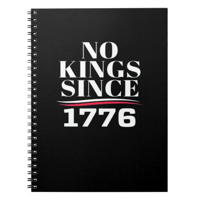 Caderno Espiral No Kings In America Since 1776 #1 Classic (Frente)