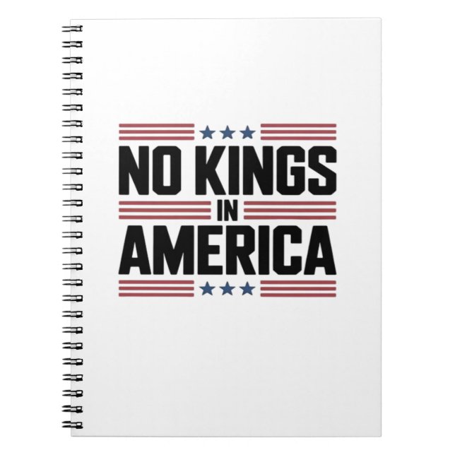 Caderno Espiral No Kings In America USA Creative Style (Frente)