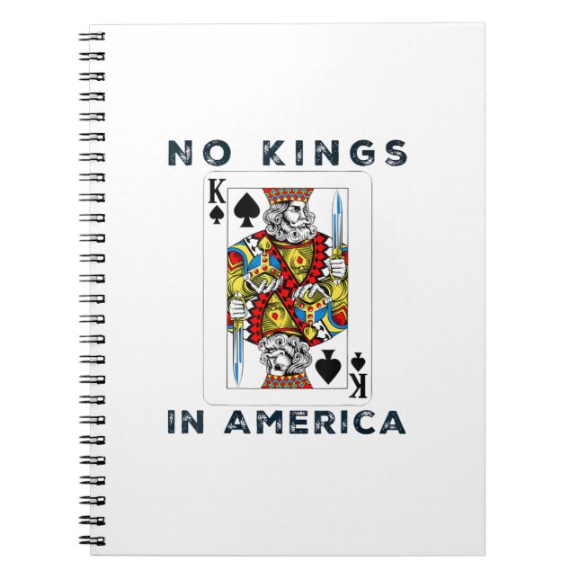 Caderno Espiral No Kings In America We The People Political Creati (Frente)