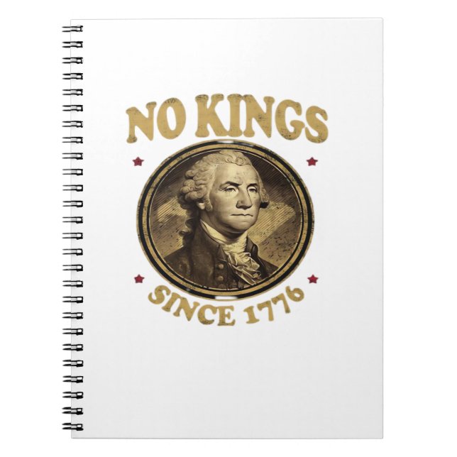Caderno Espiral No Kings Since 1776 Classic (Frente)
