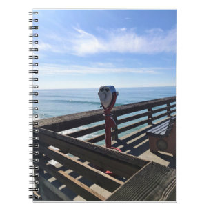 Caderno Espiral No Newport Pier, Newport Beach, Califórnia