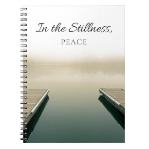 Caderno Espiral No Silêncio Diário de Reflexões da Paz