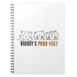 Caderno Espiral Nobody's Purr-fect