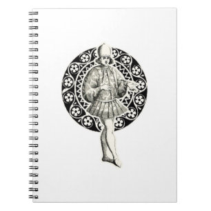 Caderno Espiral Nobre veneziana em roupas sofisticadas