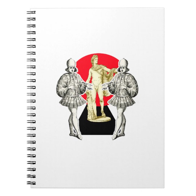 Caderno Espiral Nobre veneziano com Deus Apolo (Frente)