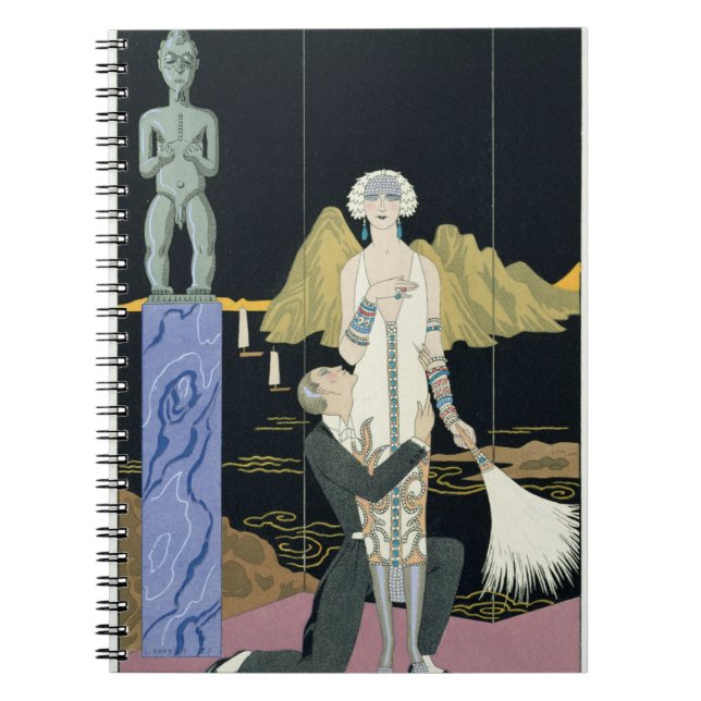 Caderno Espiral Noite, 1925 (impressão do pochoir) (Frente)