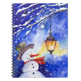 Caderno Espiral Noite de Natal Feliz Natal Ano Novo