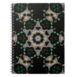 Caderno Espiral Noite de Veludo Kaleidoscópio