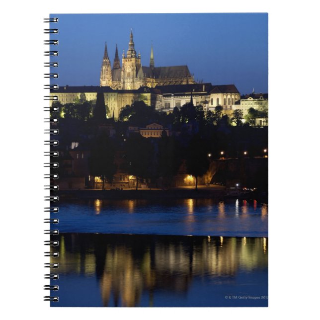 Caderno Espiral Noite em Praga, República Checa (Frente)