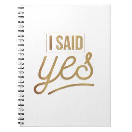 Caderno Espiral Noiva Para Ser Presente - Eu Disse Sim, Folha de O