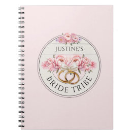 Caderno Espiral Noiva Tribo floral personalizado