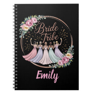 Caderno Espiral Noiva Tribo Nome Personalizado Festa de Despedida