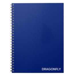 Caderno Espiral Nome da cor azul do Dragonfly