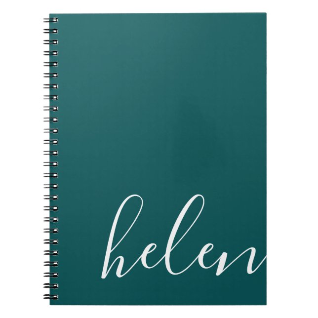 Caderno Espiral nome da letra (Frente)