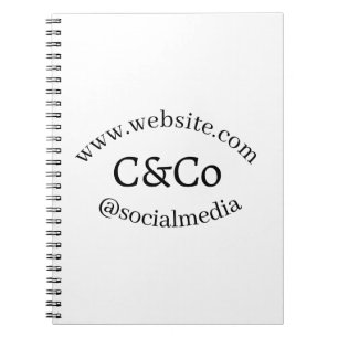 Caderno Espiral nome da letra do logotipo empresa mídia social sit