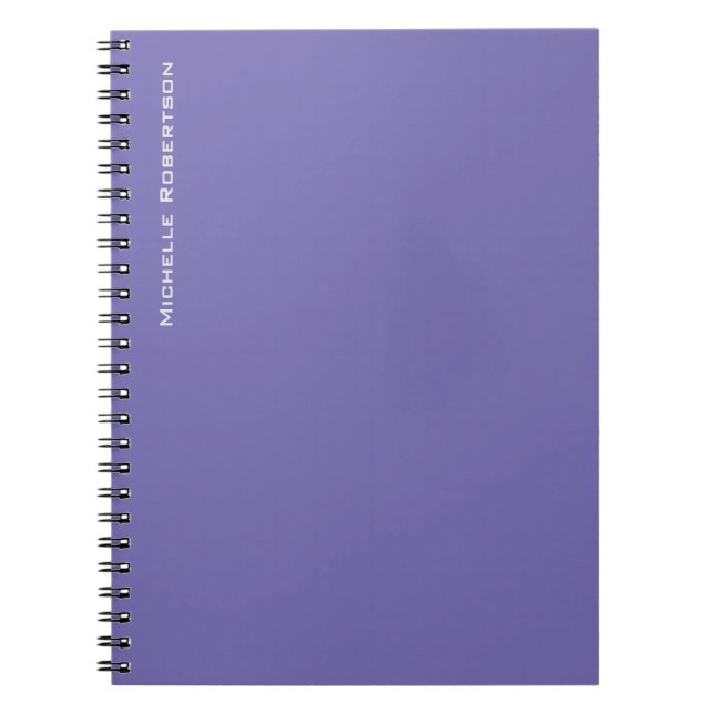 Caderno Espiral Nome de Adicionar Moderno Simples Profissional (Frente)
