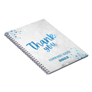 Caderno Espiral Nome de Aparência Elegante Personalizado Mármore B
