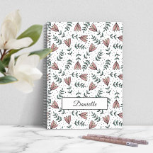 Nome de Padrão Floral Rosa Elegante