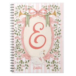 Caderno Espiral Nome do bebê - Princesa Swan