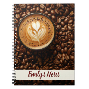 Caderno Espiral Nome do Sobrenome do Café