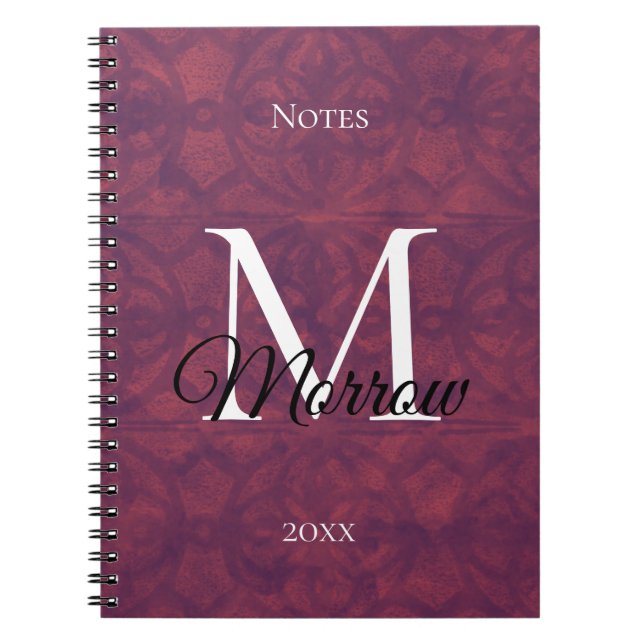 Caderno Espiral Nome e ano do Deep Rudy Batik (Frente)