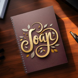 Caderno Espiral Nome Joan