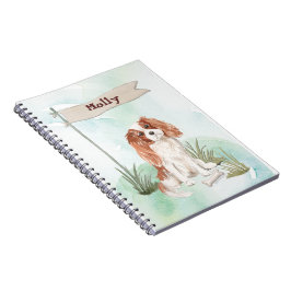 Caderno Espiral Nome Personalizado Cavalier King Charles Spaniel P