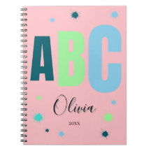 Nome Personalizado de Meninas Rosa Volta às Aulas