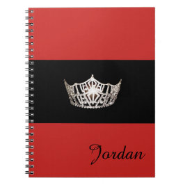 Caderno Espiral Nome Personalizado do Notebook Miss America Silver