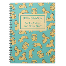 Caderno Espiral Nome Personalizado do Padrão de Dose de Yoga Perso