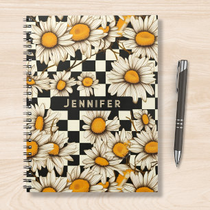 Caderno Espiral Nome Personalizado do Quadro de Verificação de Mar