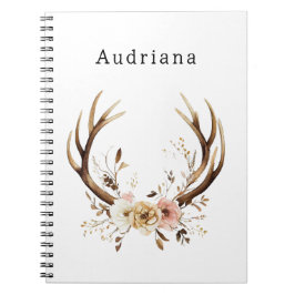 Caderno Espiral Nome Personalizado dos Exterminadores Florais Cor-