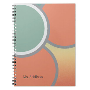 Caderno Espiral Nome personalizado encadernado em espiral