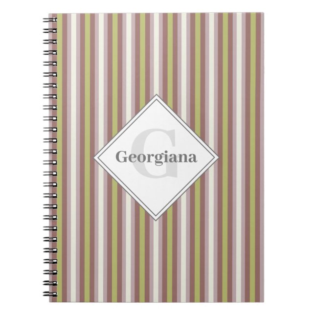 Caderno Espiral Nome Personalizado - Faixa de Doações Neutrais Que (Frente)