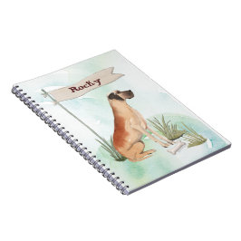 Caderno Espiral Nome Personalizado Grande Danês Pet Cachorro