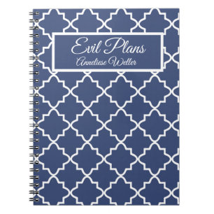 Caderno Espiral Nome Personalizado Planos Diabólicos Garota Atrevi