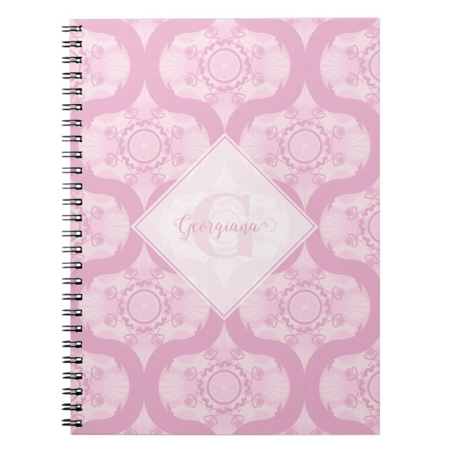 Caderno Espiral Nome Personalizado Retro 1970s Pré-Disquete em Man (Frente)