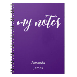 Caderno Espiral Nome personalizável, nome pessoal