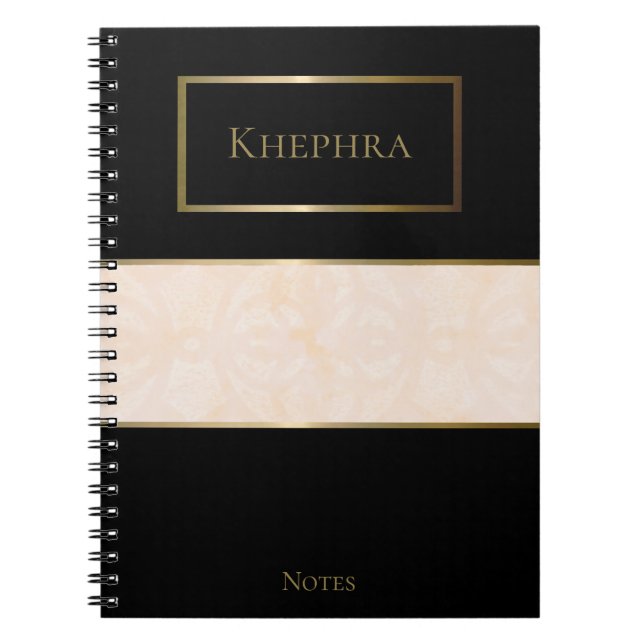 Caderno Espiral Nome Simples Blanc Cream Batik (Frente)