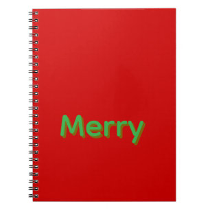 Caderno Espiral Nome Verde Alegre em Vermelho