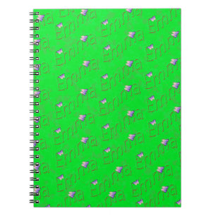 Caderno Espiral Nome Verde Emma, Notebook