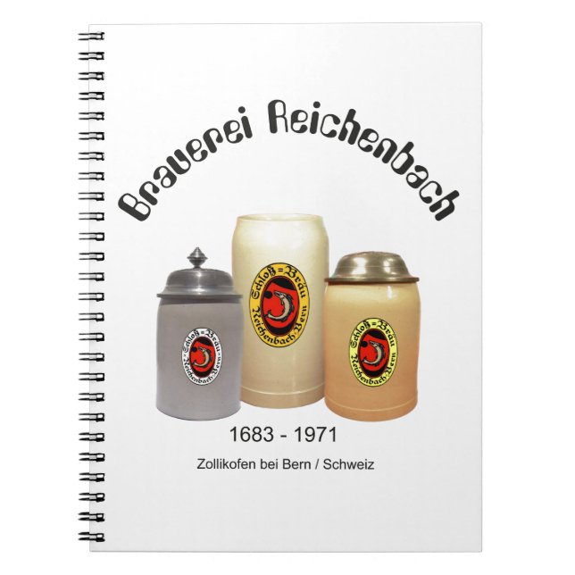 Caderno Espiral Nootbook Brauerei Reichenbach Zollikofen (Frente)