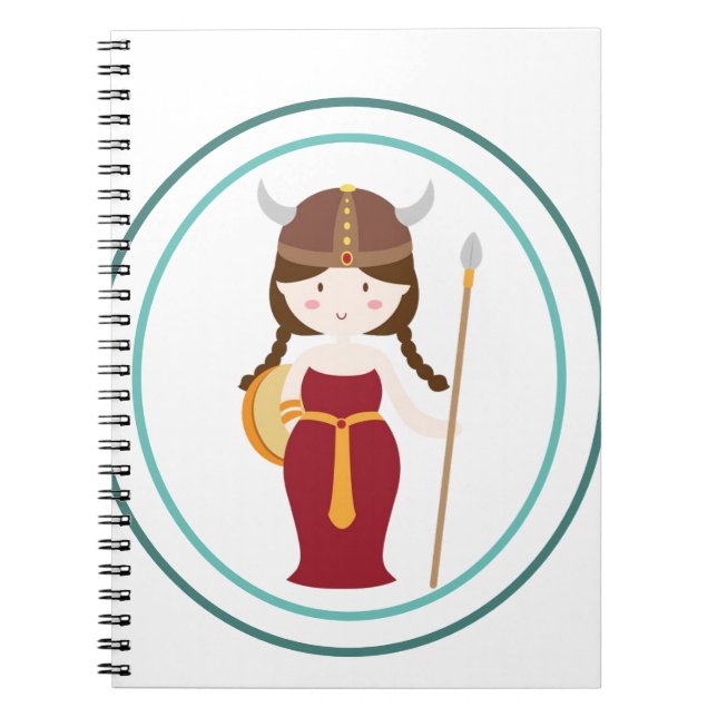 Caderno Espiral Nootbook - Viking Warrior Princess (Frente)