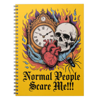 Caderno Espiral Normal People Scare Me