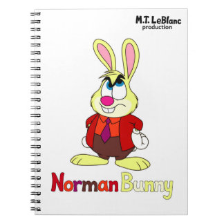 Caderno Espiral Norman Bunny